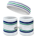 COUVER Premium Tennis Style Sweatband Headband Wristbands set [3 Sets]